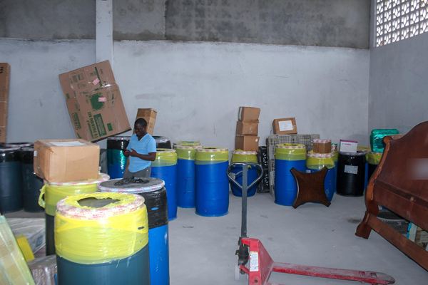 Barrels staged and ready for delivery