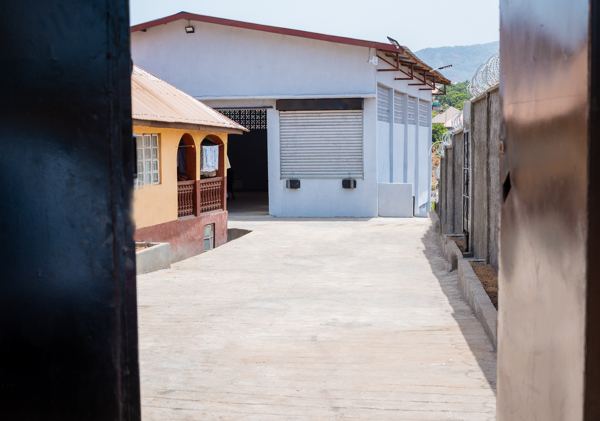 Through the gate: the yard and loading bay